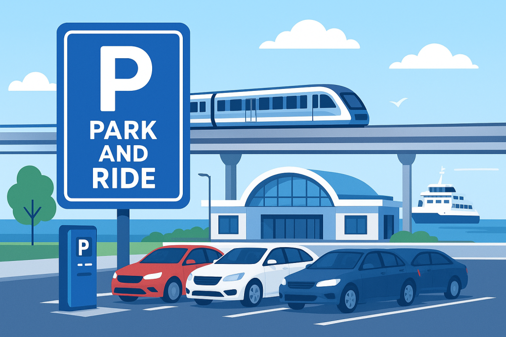 Ilustrasi Park and Ride IN-Parking