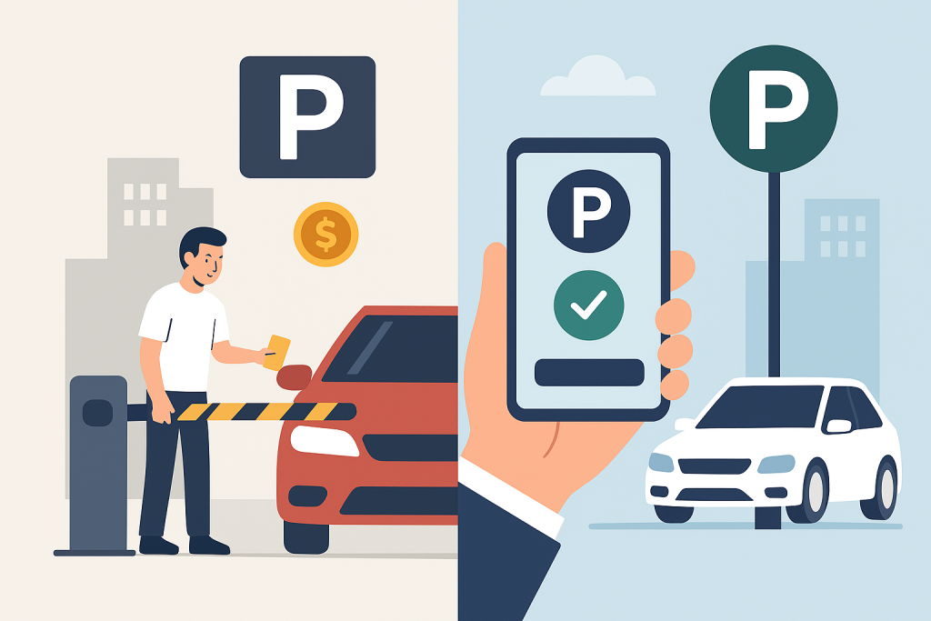 Ilustrasi Sistem Parkir Manual